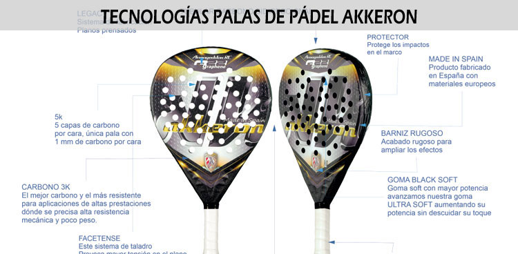 ¿Qué pala de pádel deberías elegir? La guía definitiva para acertar 3 Tecnología de las palas de pádel Akkeron